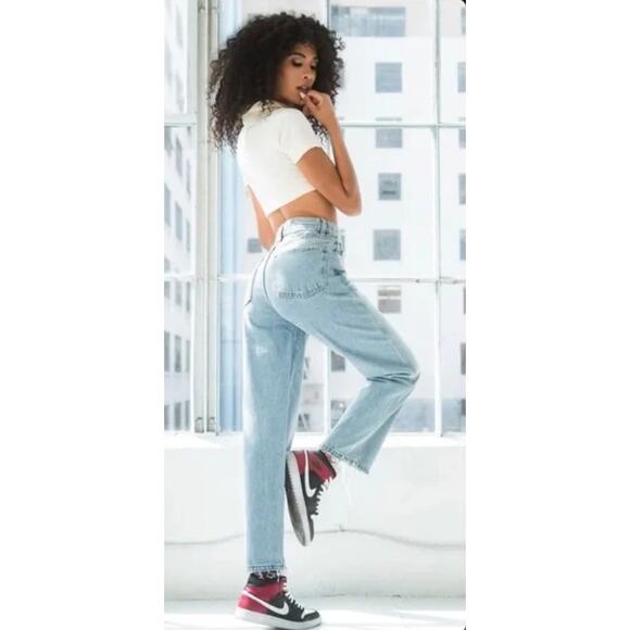 NEW w/Tags Revice Women's Jeans 90's Baby Joe's Wash Crossover Botton Fly sz 26 - Picture 2 of 10